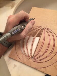 It was the ~1 hour long cutting process per layer that was tough