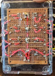 The backside of the circuit